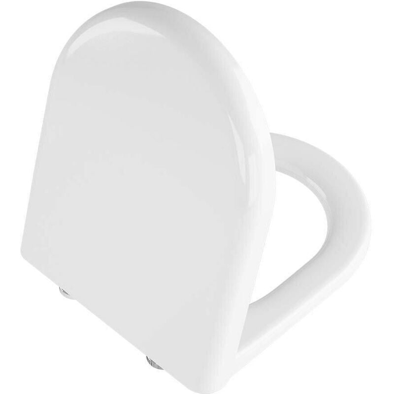 foto del prodotto vitra sedile copri wc zentrum per vaso in duroplast con cerniere in metallo bianco 127 003 001