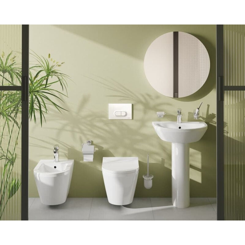 foto del prodotto vitra set integra wc sospeso senza flangia sedile di duroplast chiusura rallentata bidet sospeso e troppopieno, 35,5x54 cm, bianco