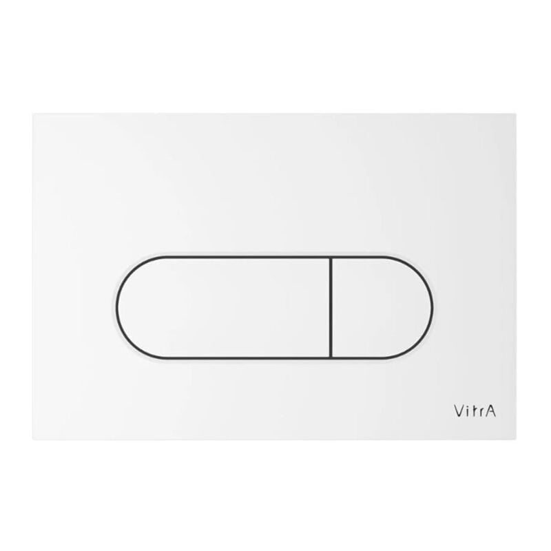 foto del prodotto vitra vitra root round piastra di sgancio a due tocchi, bianco lucido 740 2200 