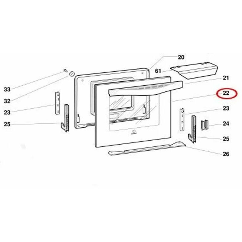 foto del prodotto vitre ext rieure forni, fornelli elettrici e a gas indesit 4355906