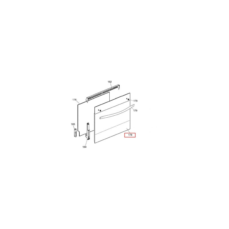 foto del prodotto vitre exterieure porte de four pour four candy 42821618