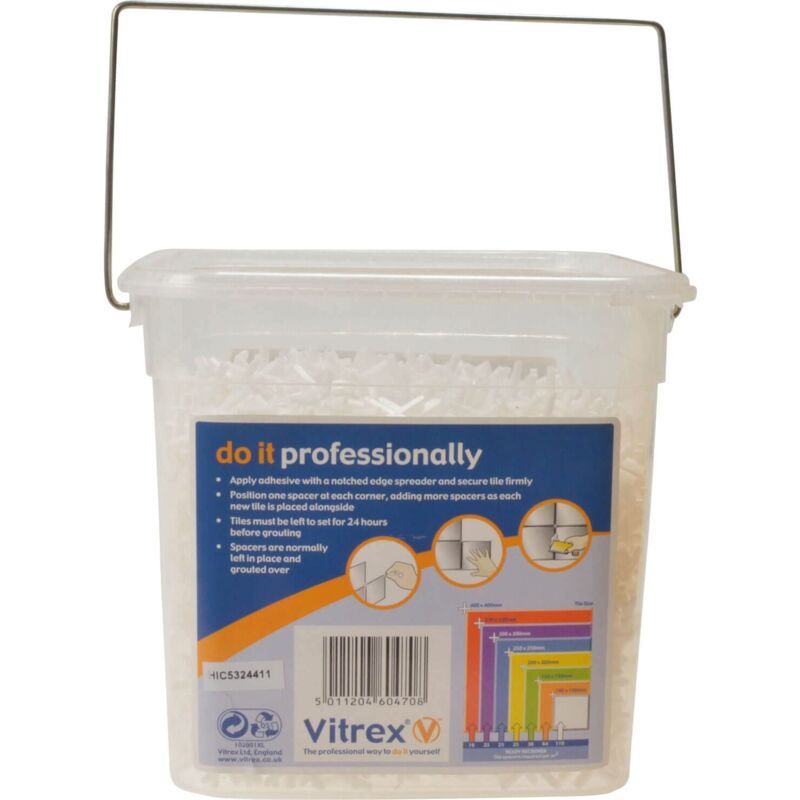 foto del prodotto vitrex 10202600v confezione da 3.000 distanziatori per piastrelle, 2,5 mm