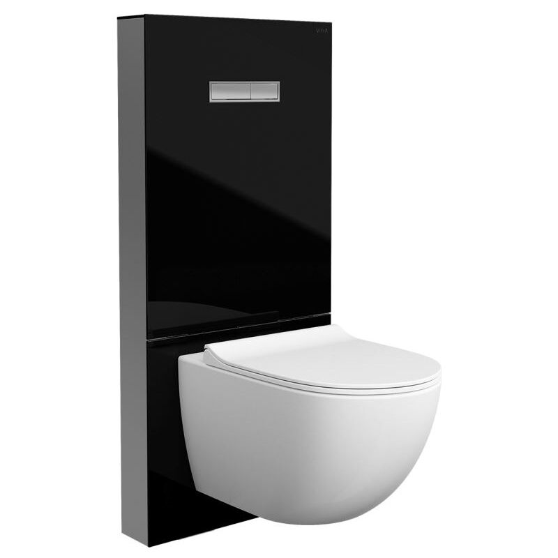 foto del prodotto vitrus, telaio per wc in vetro, 1140x518 mm, nero 770 5761 01 vitra