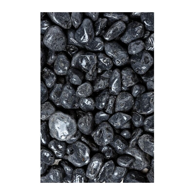foto del prodotto vivaio garden forest 10 sacchi di ciottoli nero ebano da 25 kg 15 25 mm sassi pietre sassi pietre arredo vasi e giardino