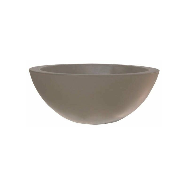 foto del prodotto vivaio garden forest vaso, ciotola da 40cm, ciotola in resina, ciotola cefeo, vaso per piante basso colore tortora