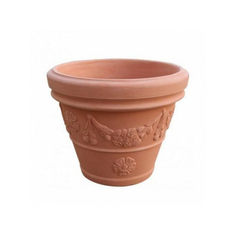 foto del prodotto vivaio garden forest vaso conico in resina da 100cm elbi doppio bordo colore bronzo