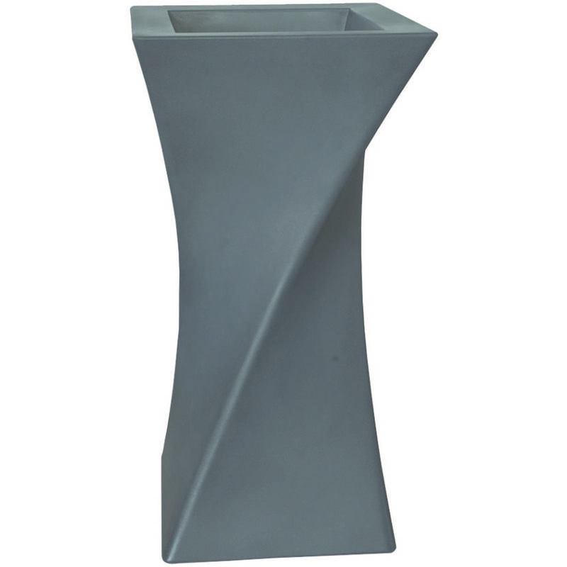 foto del prodotto vivaio garden forest vaso triangolo alto 80cm, vaso in resina alto, vaso alto moderno colore avana