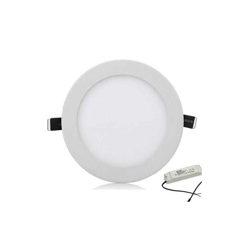 foto del prodotto vivalamp faretto led da incasso 24w rotondo luce naturale 4000k slim diametro 29cm faretto led incasso bianco f56 24w