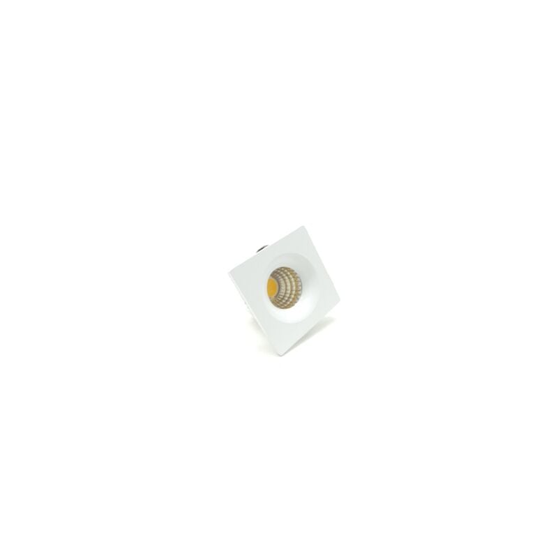 foto del prodotto vivalamp mini faretto led da incasso 3w quadrato 38mm cob incluso trasformatore led driver