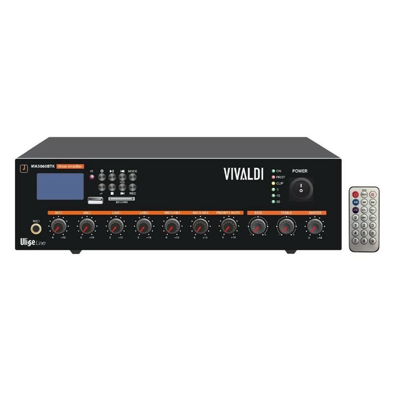 foto del prodotto vivaldi mixer amplificatore 60w 100v fm wifi usb bt ma5060btk