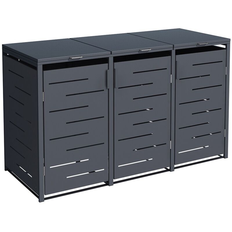 foto del prodotto vivol kliko ombouw design 3 contenitori antracite
