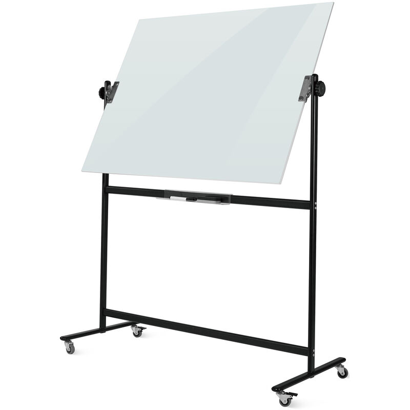 foto del prodotto vivol lavagna mobile in vetro magnetica doppia superficie 100x150 cm