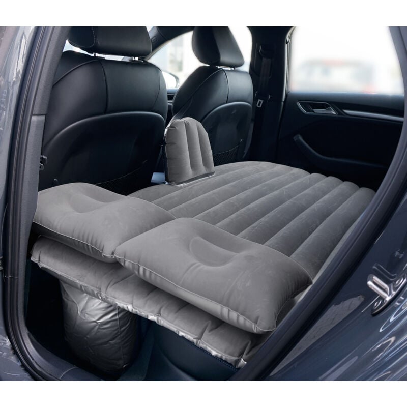 foto del prodotto vivol materasso gonfiabile per auto per sedili posteriori pompa elettrica a 12 v 2 cuscini e colla di riparazione