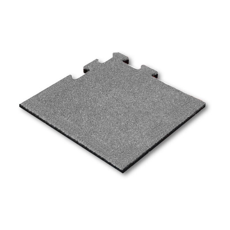 foto del prodotto vivol piastrella di gomma 25 mm 50 x 50 cm grigio sistema di puzzle pezzo d angolo