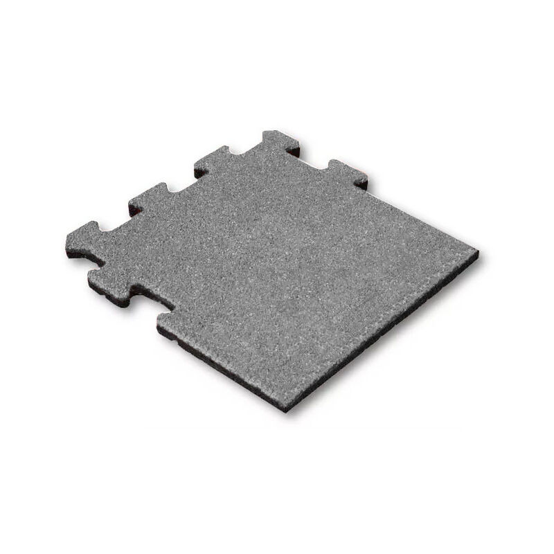 foto del prodotto vivol piastrella di gomma 25 mm 50 x 50 cm grigio sistema di puzzle pezzo laterale