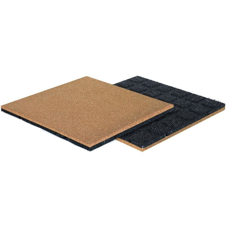 foto del prodotto vivol piastrella di gomma 50 x 50 cm spessore 45 mm resistente ai raggi uv beige