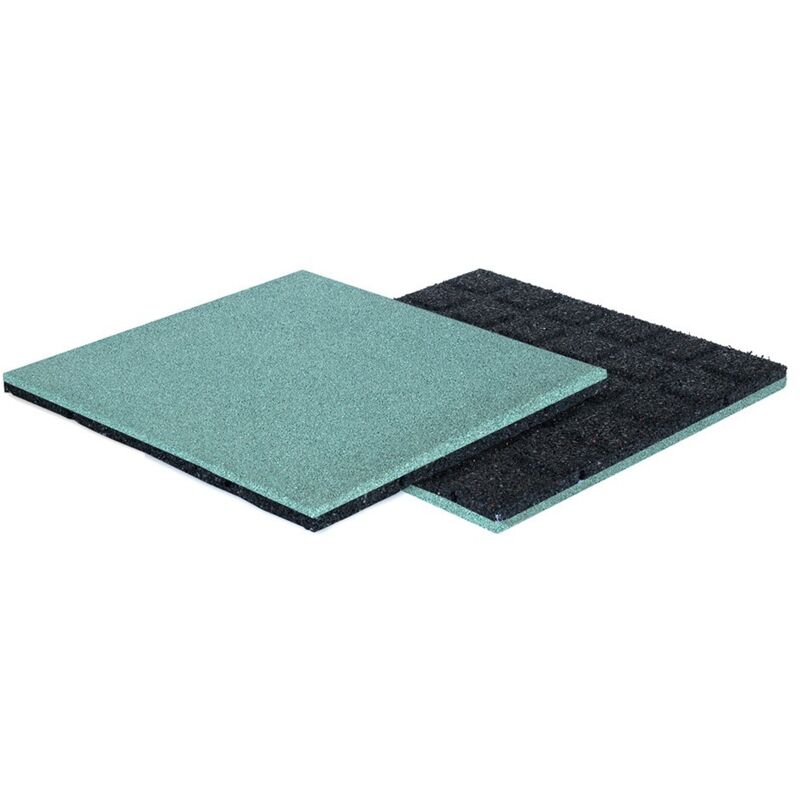 foto del prodotto vivol piastrella di gomma 50 x 50 cm spessore 45 mm resistente ai raggi uv turchese