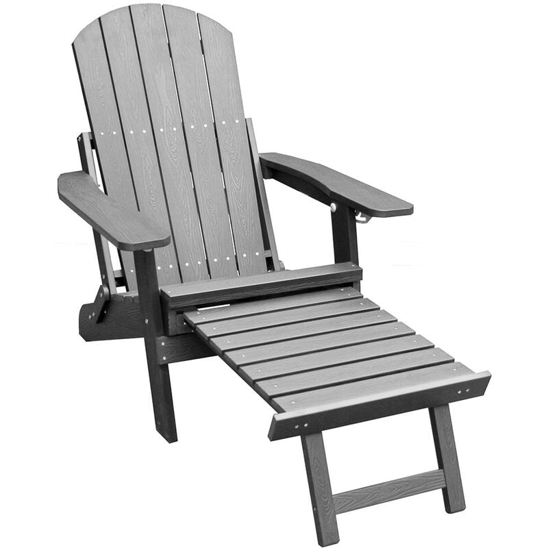 foto del prodotto vivol - sedia da giardino sens-line montreal relax - plastica hips - grigio