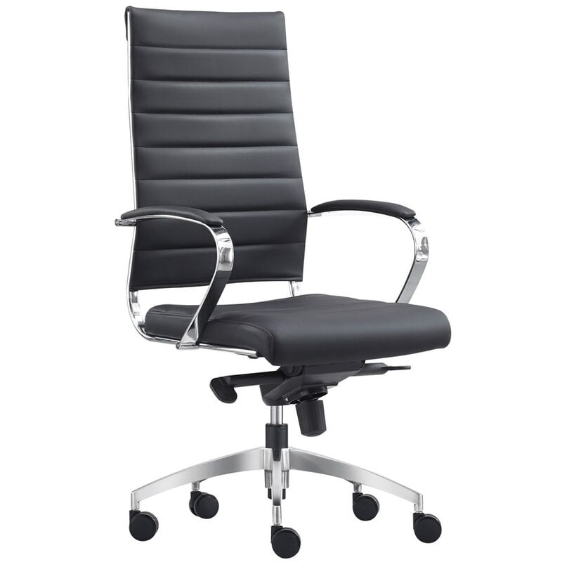 foto del prodotto vivol sedia da ufficio granada black 100 pelle