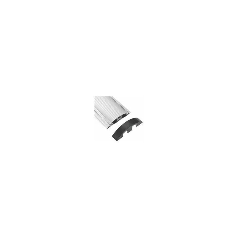 foto del prodotto vivolink copricavi da pavimento in alluminio elegante protezione per cavi per la casa o l ufficio tappi terminali extra