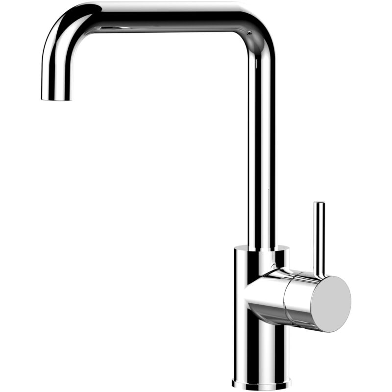 foto del prodotto vizio rubinetto miscelatore lavello fontana cucina classico con canna alta girevole a n