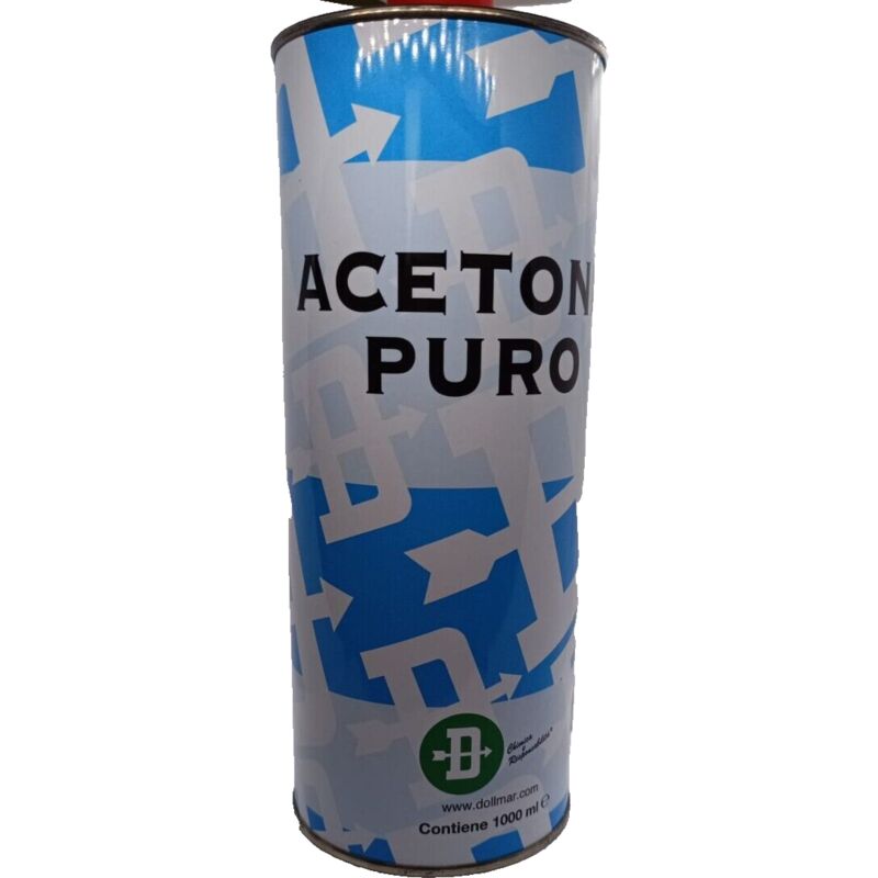 foto del prodotto vmd acetone puro dollmar sgrassante solvente per vernici multiuso in lattina da 1 lt
