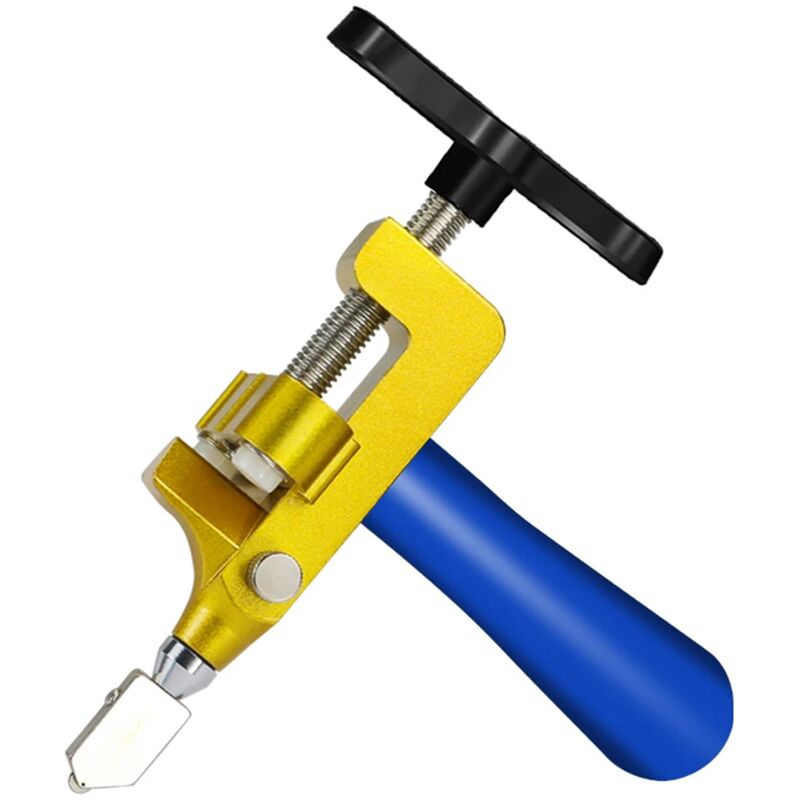 foto del prodotto voctein tagliapiastrelle manuale a portata di mano 2 in 1 con rullo a rotella diamantata strumento di apertura per piastrelle divisore tagliavetro