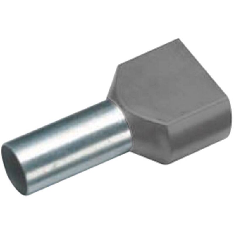 foto del prodotto vogt verbindungstechnik 460612d capocorda doppio 4 mm parzialmente isolato grigio 100 pz.