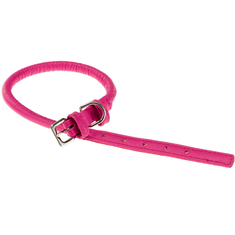 foto del prodotto vogue cf collare in pelle per cani. variante 10 48 misure a 40 48 cm 10 mm fucsia ferplast
