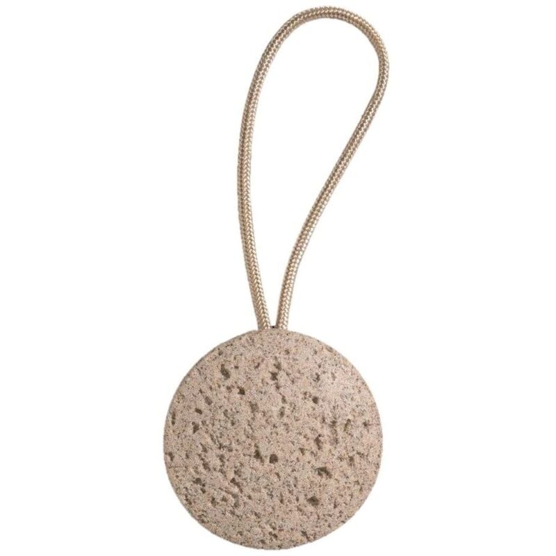 foto del prodotto voila calamita per tenda stone tondocon corda colore sabbia