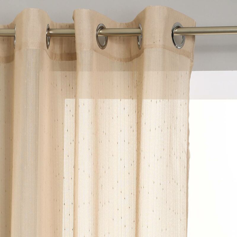 foto del prodotto voile beige a righe 140x240cm atmosphera cr ateur d int rieur