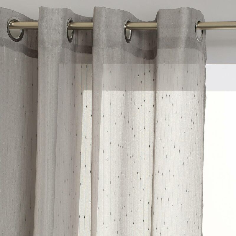 foto del prodotto voile grigio a righe 140x240cm atmosphera cr ateur d int rieur