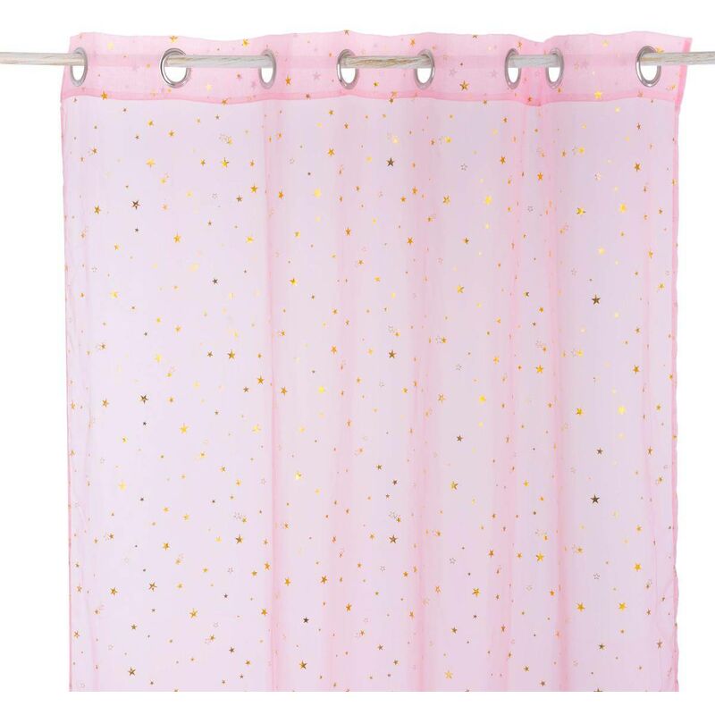 foto del prodotto voile per bambini demoiselle stella d oro 140x250cm rosa atmosphera cr ateur d int rieur