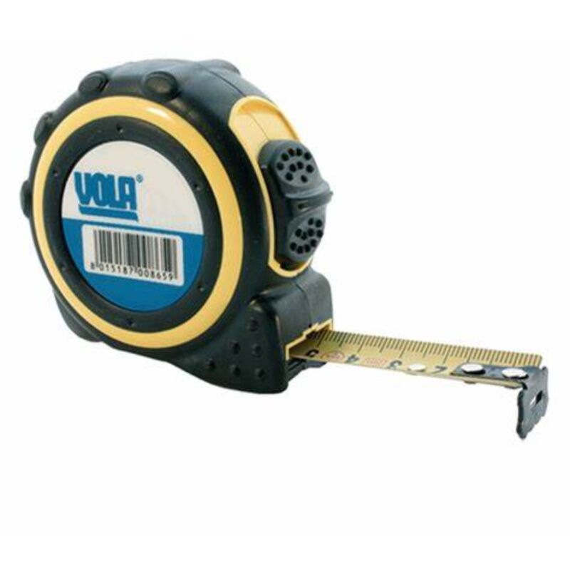 foto del prodotto vola flessometro bicomponente professionale con gomma antiurto 5 mt x 19 mm