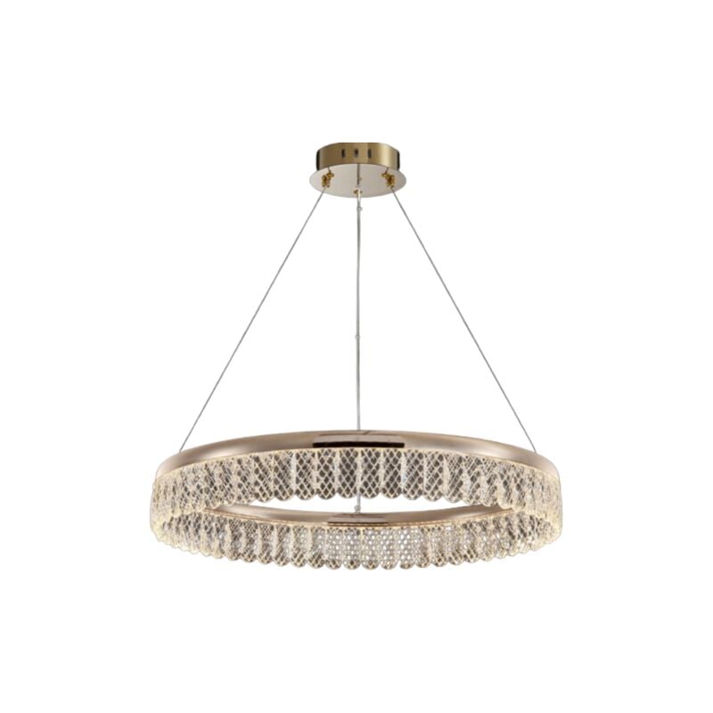 foto del prodotto volante lampadario moderno in cristallo 60 cm