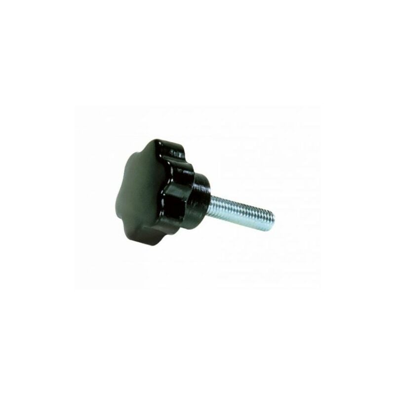 foto del prodotto volantino manopola pomello con vite acciaio 6 lobi maschio varie misure 27861v d. 23 m6 39427 