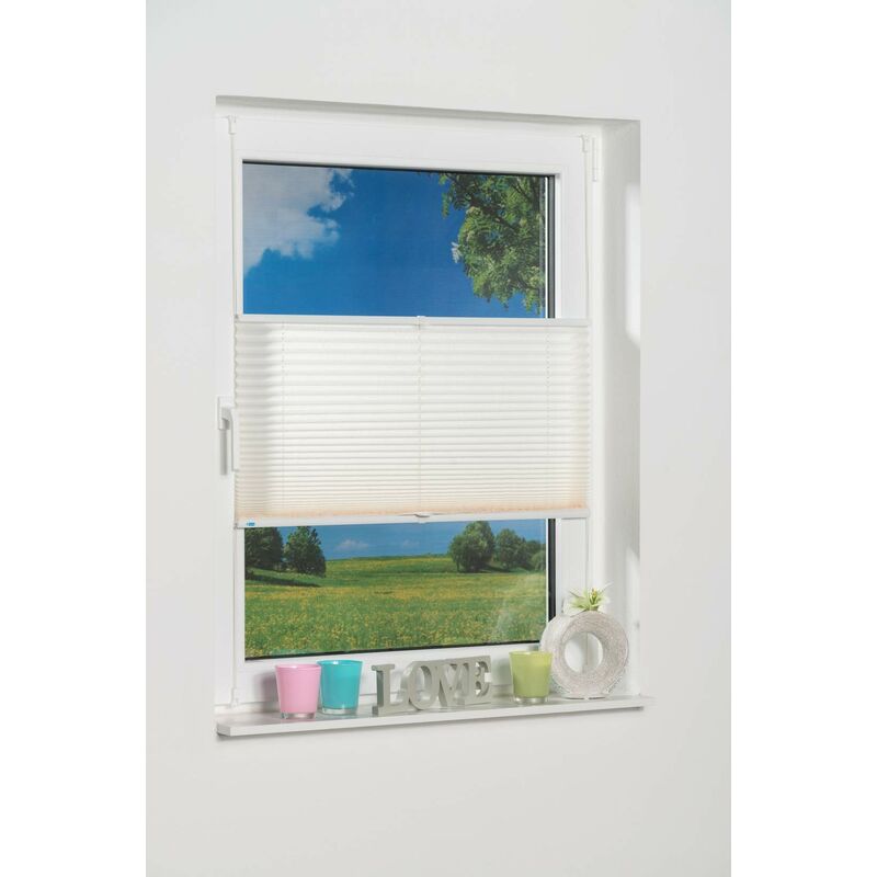 foto del prodotto volavo k home klemmfix palma, tenda plissetata, beige cr me , 65 x 130 cm
