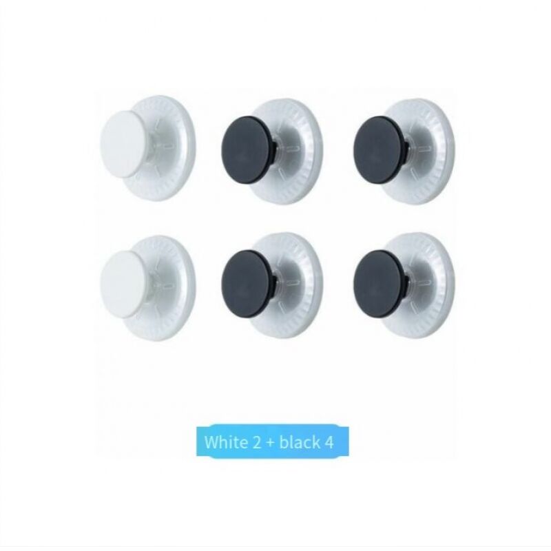 foto del prodotto volavo set di 6 ganci a ventosa, senza perforazione e riutilizzabili, a forma di punta, per installazione in 1 secondo, carico di 5 kg, gancio