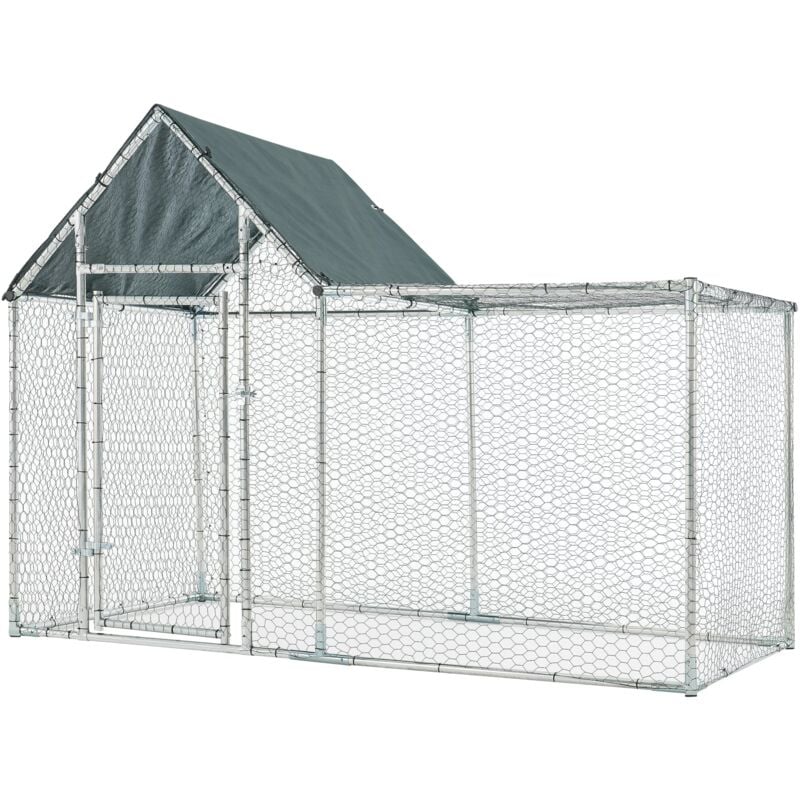 foto del prodotto voliera da esterno arguin 200 x 100 x 100 - 150 cm verde argento 030006704