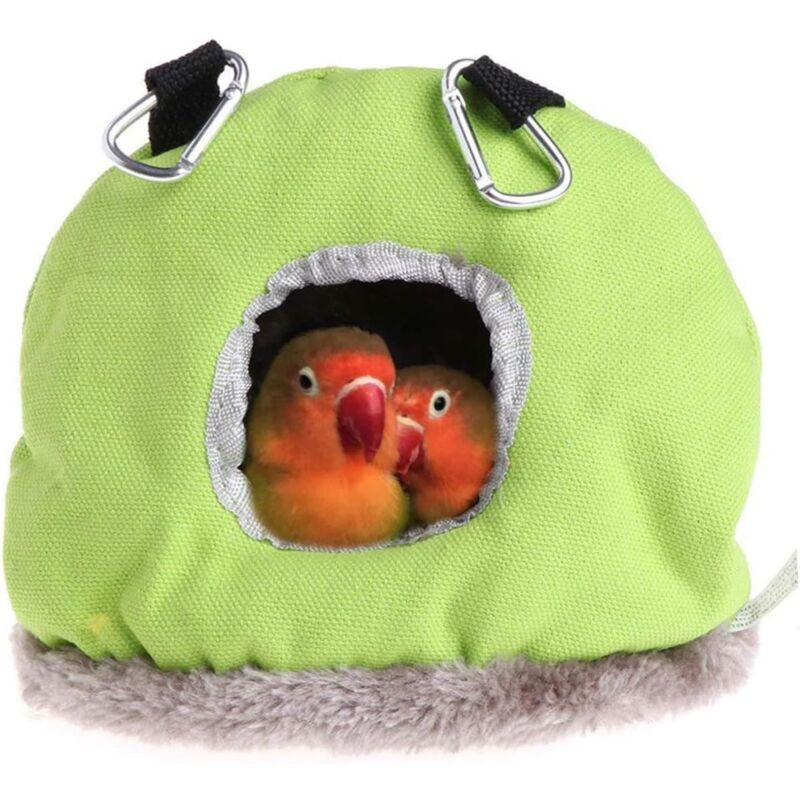 foto del prodotto voliera e mangiatoia nido caldo letto per uccelli nido invernale caldo per uccelli tenda rotonda per pappagalli sospesa per piccoli animali