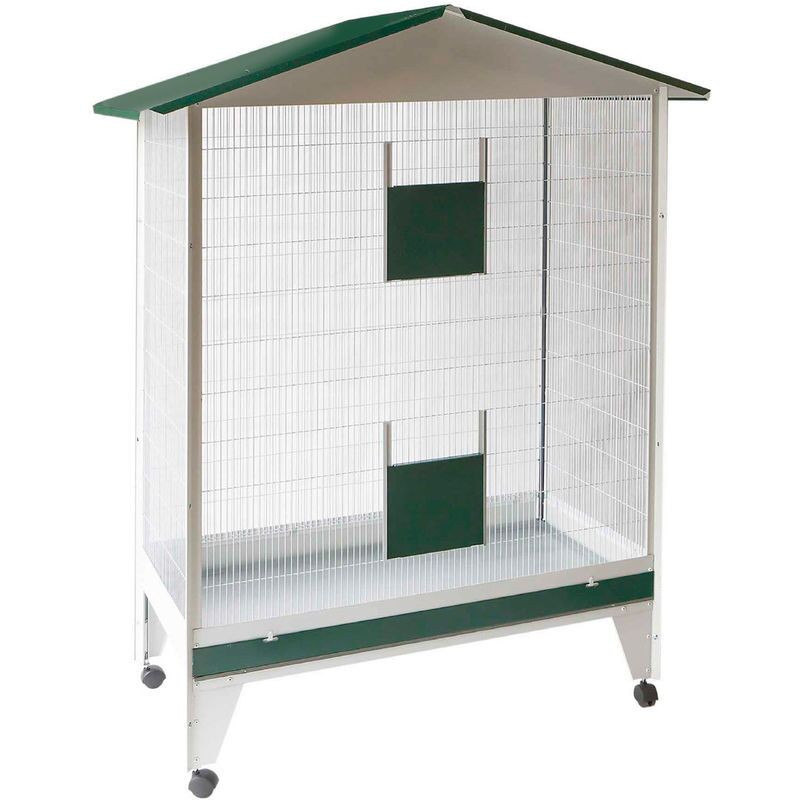 foto del prodotto voliera smontabile con ruote 104x55x160h
