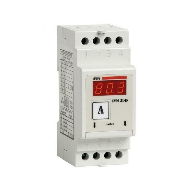 foto del prodotto volmetro amperometro evm 2din 600v x 5a ac 2moduli vm260700 vemer