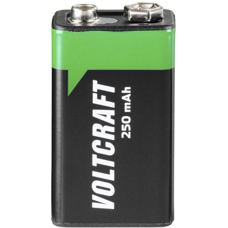 foto del prodotto voltcraft 6lr61 batteria ricaricabile da 9 v nimh 250 mah 8.4 v 1 pz.