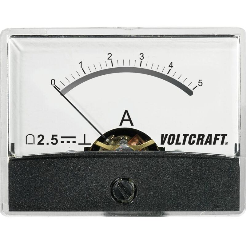 foto del prodotto voltcraft am 60x46 5a dc am 60x46 5a dc strumento di misura da incasso am 60x46 5a cc 5 a bobina mobile