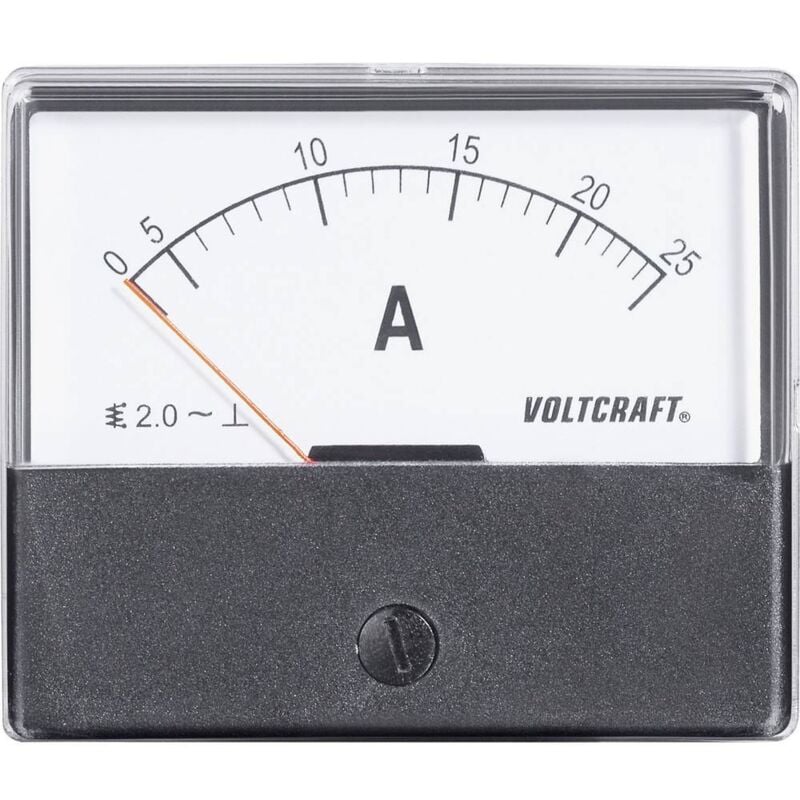 foto del prodotto voltcraft am 70x60 25a am 70x60 25 a strumento di misura da incasso am 70x60 25a 25 a magnete mobile