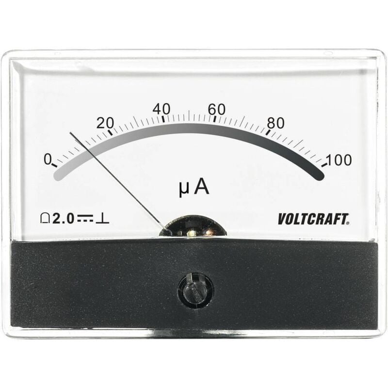 foto del prodotto voltcraft am 86x65 100 a tester da pannello per temperatura am 86x65 100 a dc 100 a bobina rotante