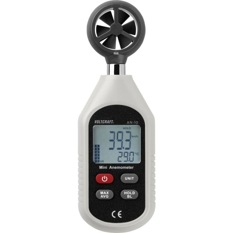 foto del prodotto voltcraft an 10 anemometro 0.3 fino a 30 m s ventola magnetica