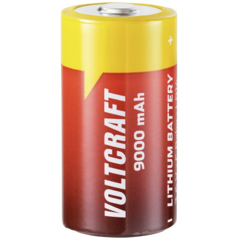 foto del prodotto voltcraft batteria speciale 1 2 torcia c button top li socl2 3.6 v 9000 mah 1 pz.
