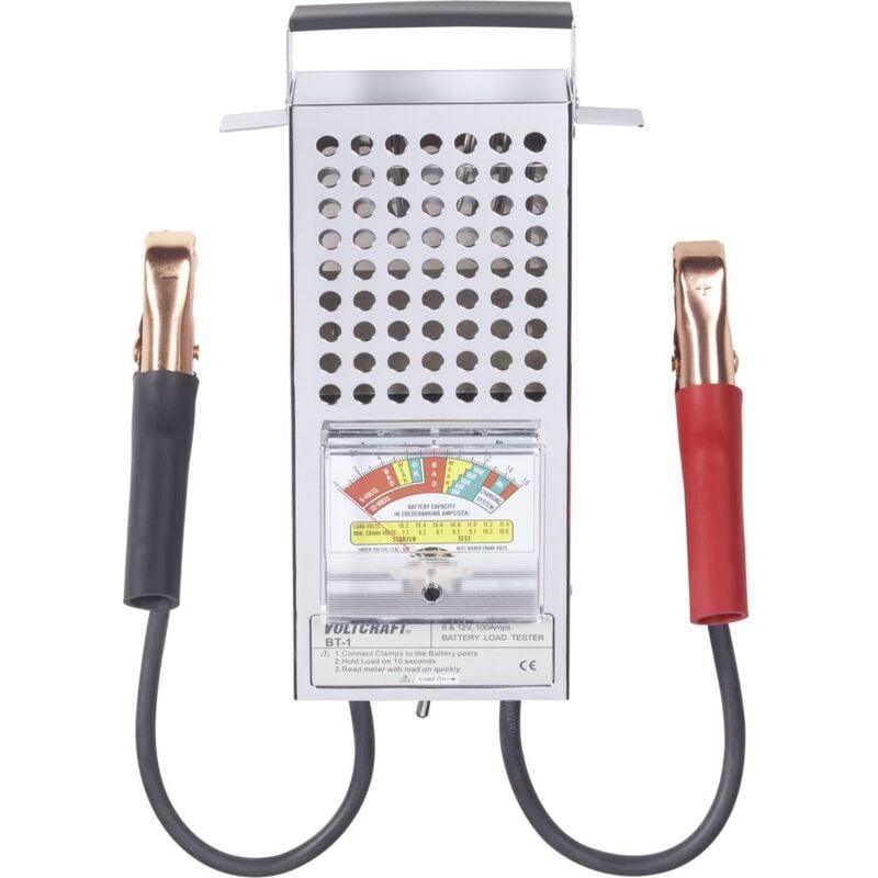 foto del prodotto voltcraft bt 1 tester batteria per auto 6 v, 12 v 295 mm x 180 mm x 60 mm