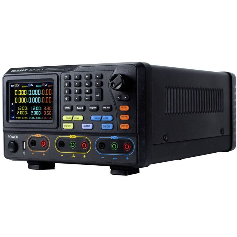 foto del prodotto voltcraft dlp 3303 alimentatore da laboratorio regolabile 0 30 v 0 3 a 198 w rs 232, usb , lan funzione slave num.